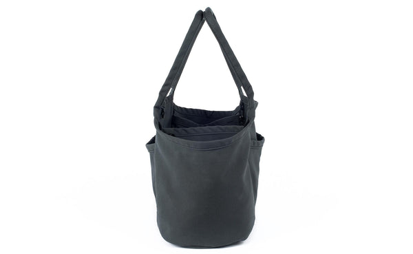 Profile shot of the Organic Cotton Truck in Talus (charcoal grey).